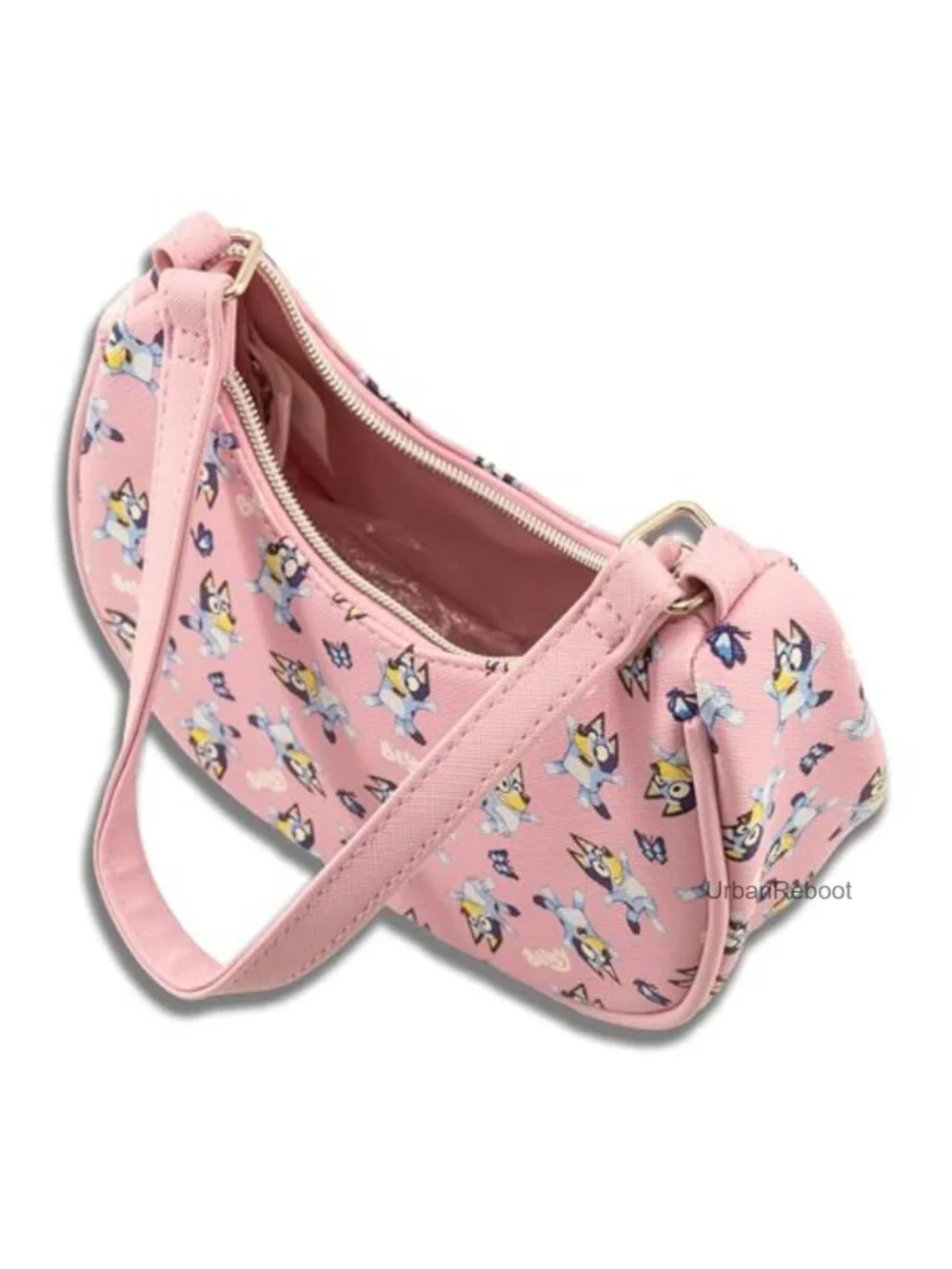 Bluey Kids Hobo Handbag PU Saffiano Crossbody Purse Adjustable Strap